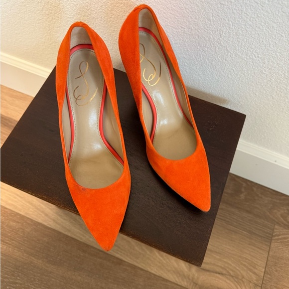 Sam Edelman Vibrant Orange Heels - Picture 2 of 4